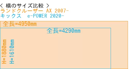 #ランドクルーザー AX 2007- + キックス  e-POWER 2020-